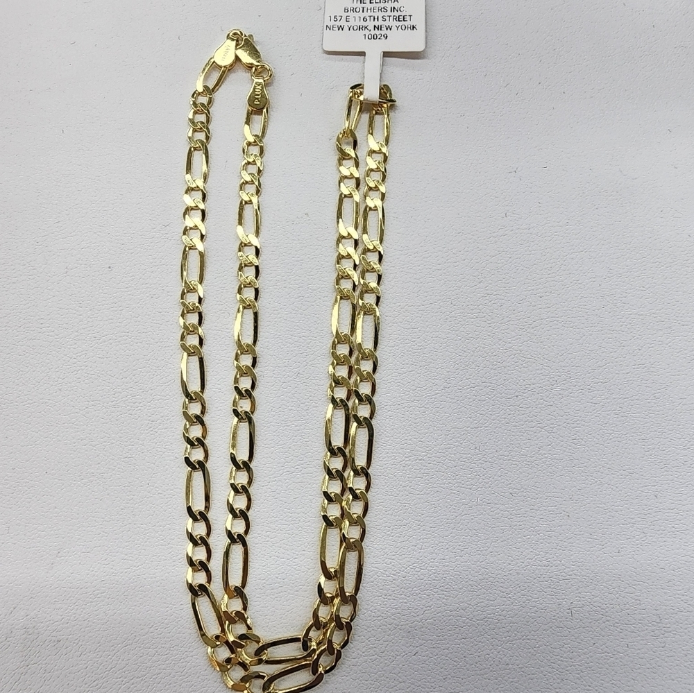Brand New Sterling Silver 925 Figaro Necklace
